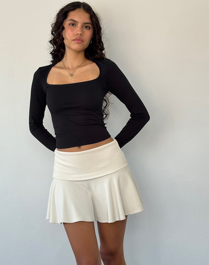 Immagine di Jansu Top a maniche lunghe in lycra nero