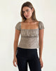 Immagine di Jarji Blusa in Dainty Leopard Light Brown