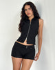 Immagine di Janae Gilet Top in Stretch Tailoring Nero