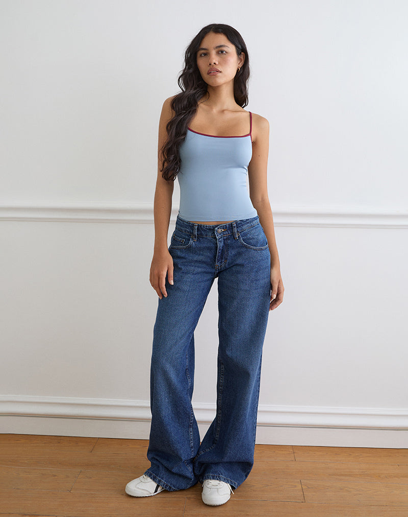 Immagine del top Jasila in blu