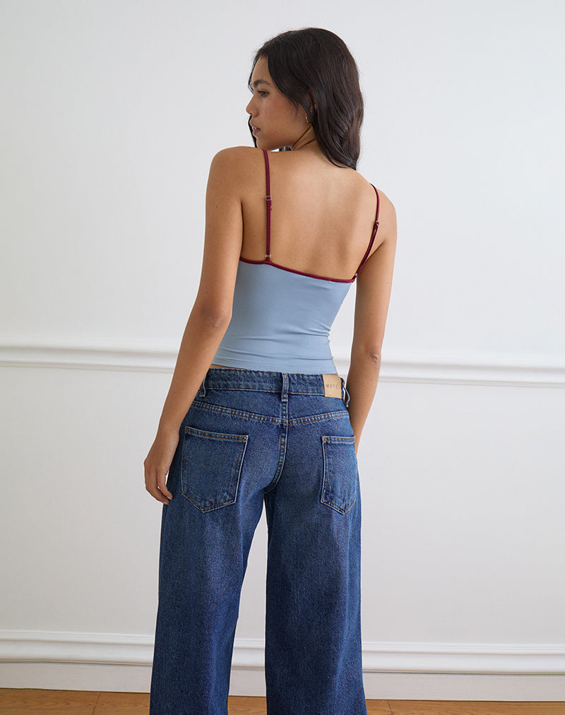 Immagine del top Jasila in blu