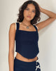 Immagine di Jatmi - Top corsetto in indaco scuro