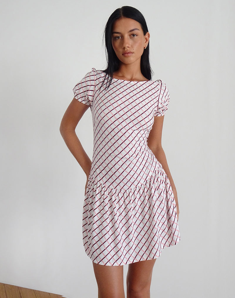 Mini abito Jemima in piastrelle geometriche