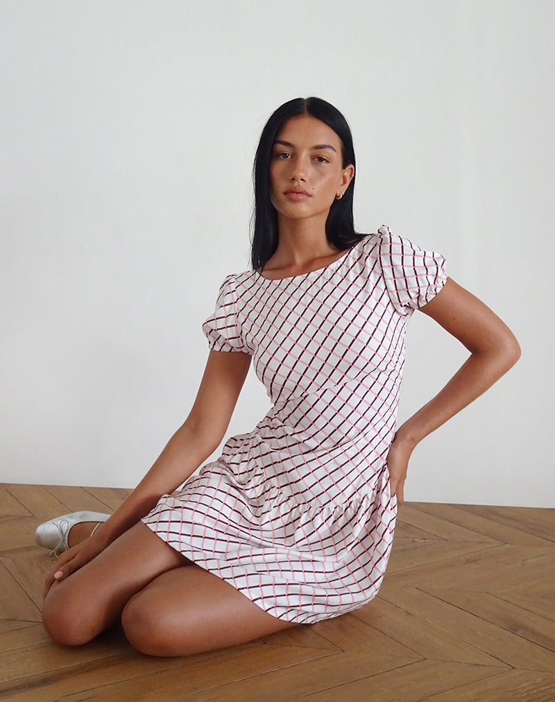 Immagine di Jemima Mini Dress in piastrelle geometriche