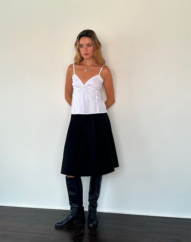 Immagine di Jepuni Cami Top in Popeline Bianco