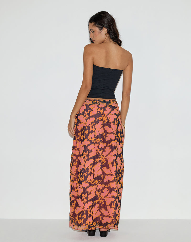 Immagine di Jezza Slip Maxi Gonna in Arredamento Floreale