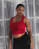 Immagine di Jinsu Crop Top in Rosso Adrenalina