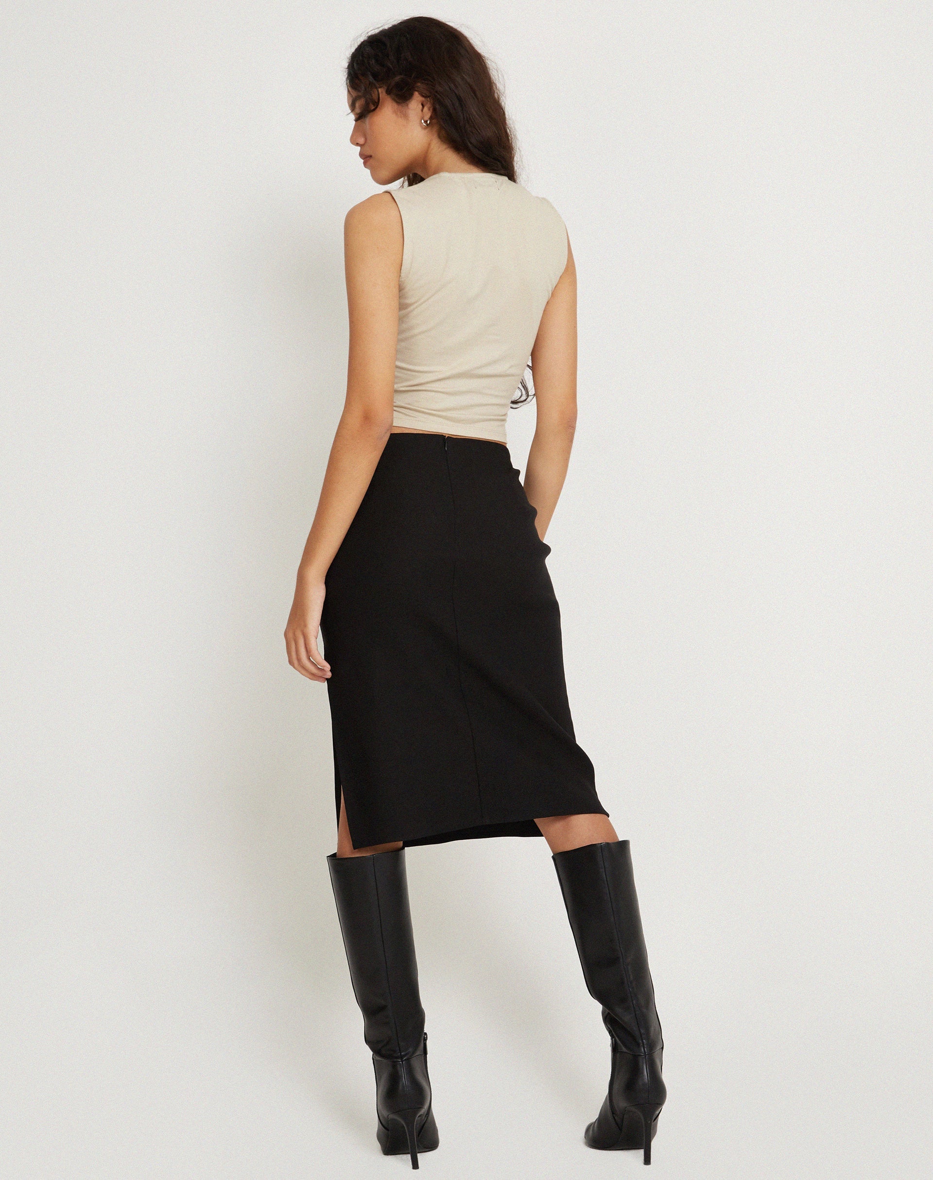 immagine di Jinsu Crop Top in lycra latte di cocco