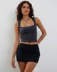 Immagine di Jinsu Crop Top in Lycra Ocean Storm