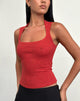 Immagine di Jinsu Top in tessuto elasticizzato rosso