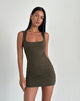 Immagine di Jinsuen Mini Abito in Lycra Olive