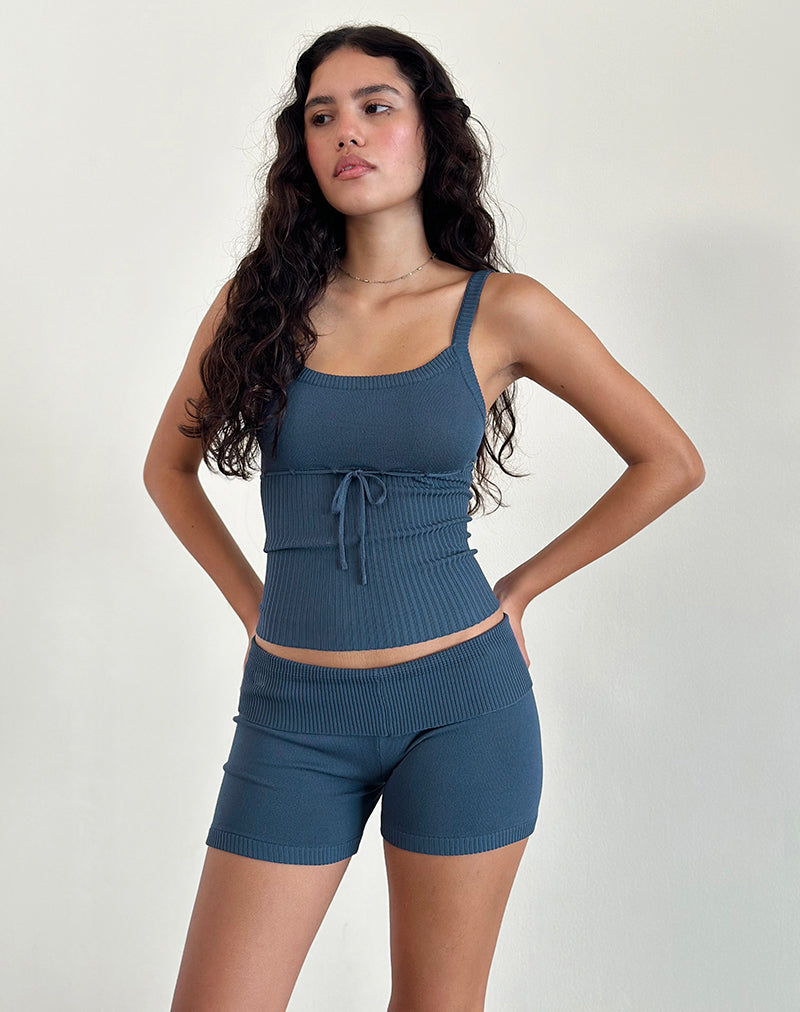 Pantaloni caldi in maglia Hallie in Ocean Storm