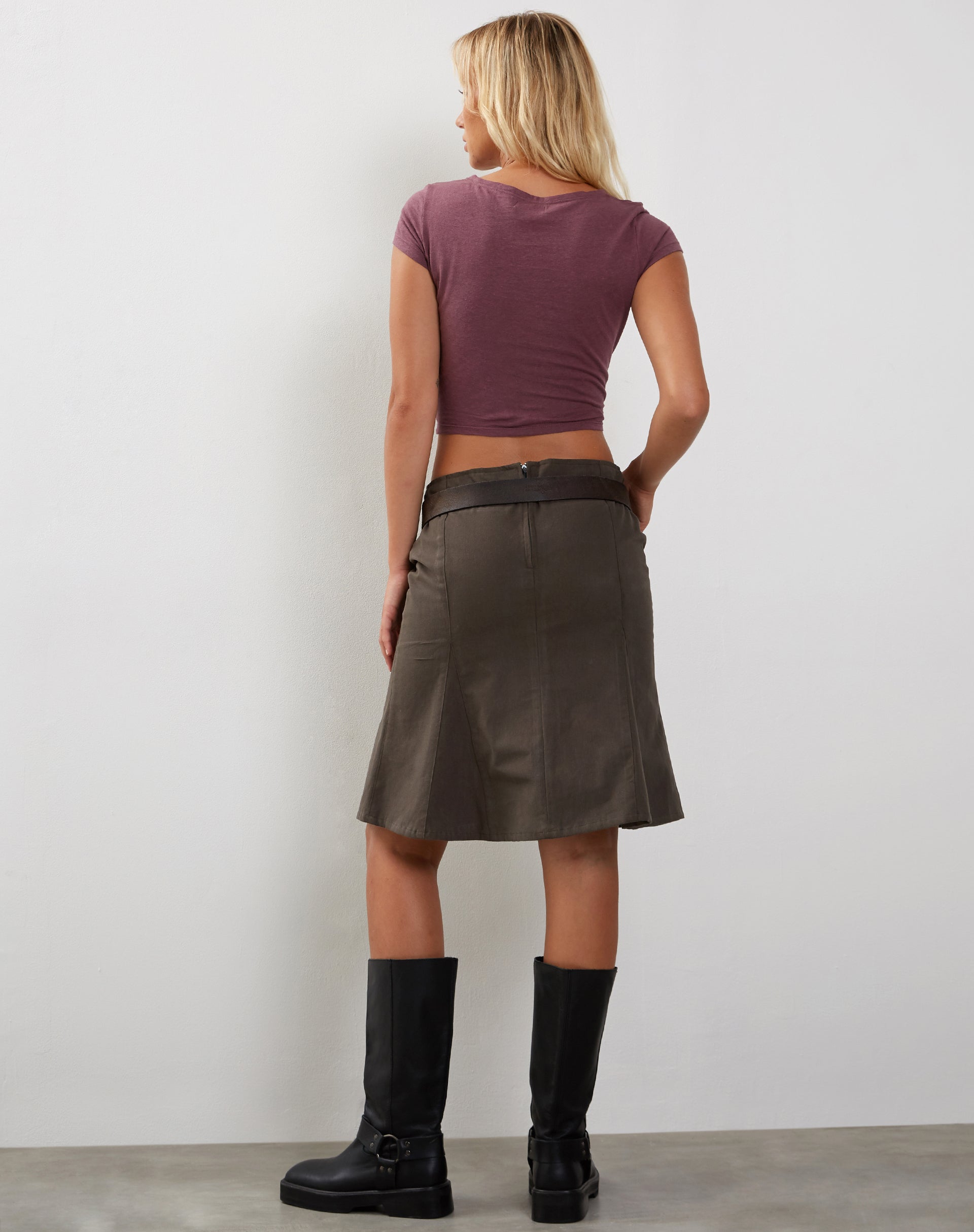 Immagine di Jojes - Tee con orlo a T in cotone e canapa - Mauve