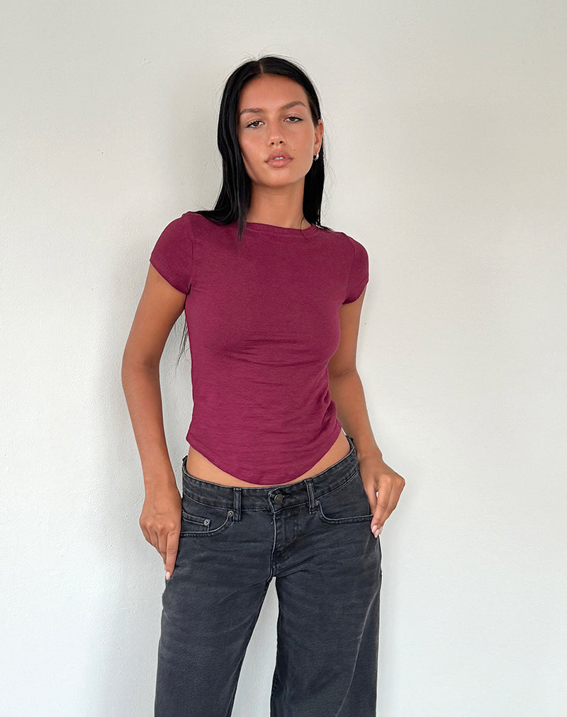Jojes - Maglia in borgogna