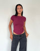 Immagine di Jojes Jersey Tee in Borgogna
