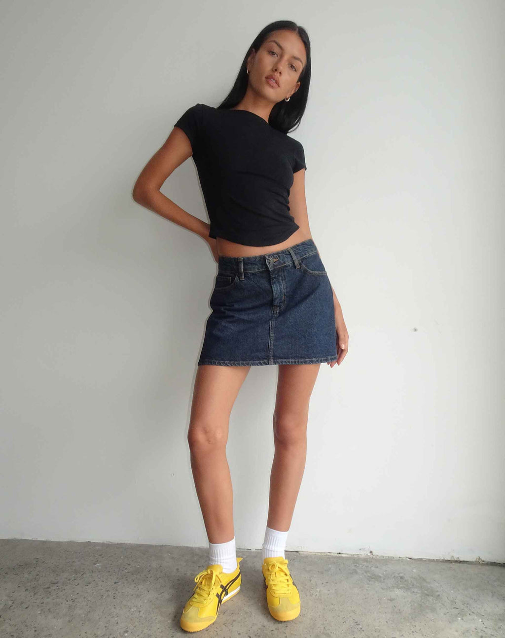 Jojes - T-shirt in jersey nera