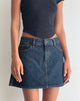 Immagine di Gonna Mini A-Line in Denim Indaco