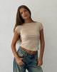 Immagine di Jojes Jersey Tee in Stone