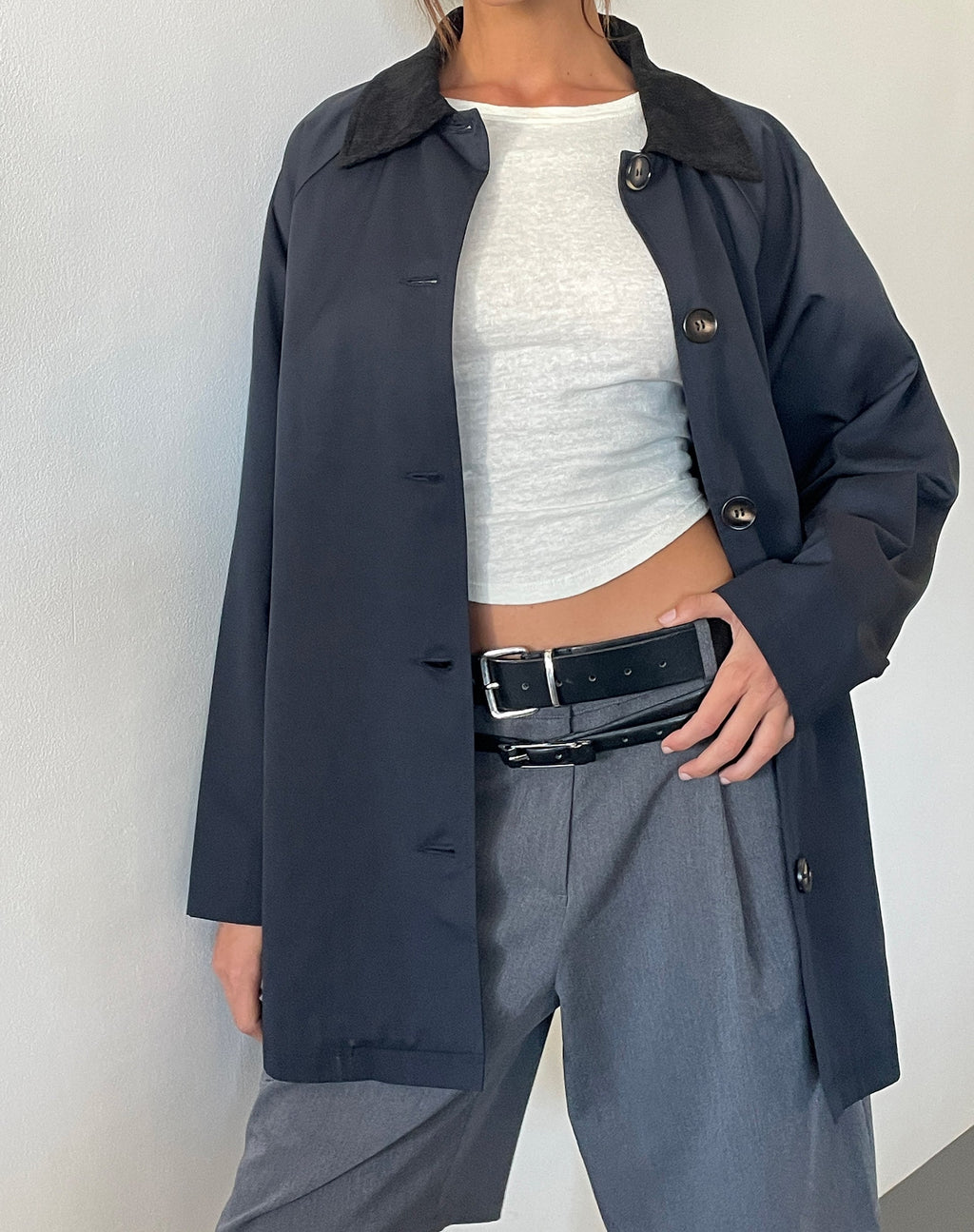 Izora - Trench corto in blu