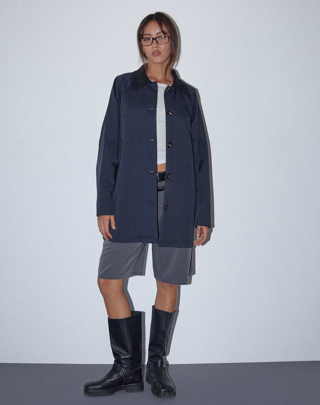 Izora - Trench corto in blu