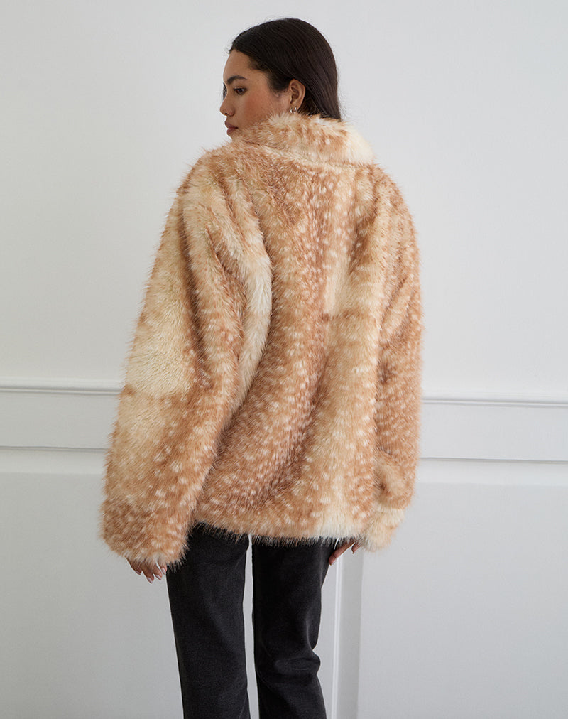 Immagine della giacca Joji con stampa Bambi beige