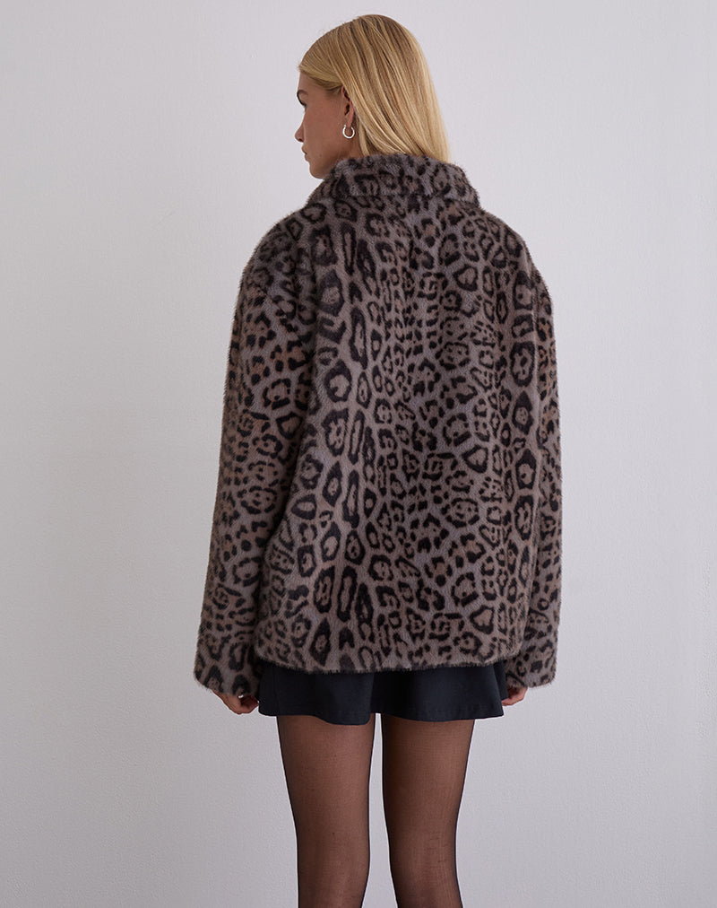 Immagine della giacca Joji in Leopardo Grigio Caldo