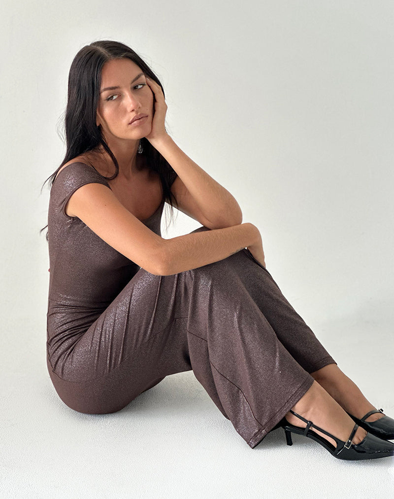 Immagine di Jolita Maxi Dress in Brown Shimmer