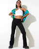 immagine dei pantaloni Jopan Flare in twill nero