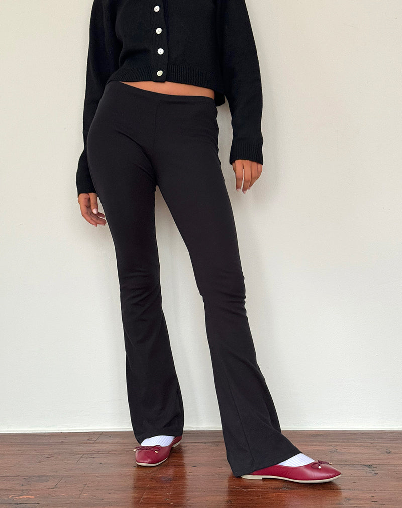 Immagine di Joxiel Pantalone svasato a coste morbide in nero