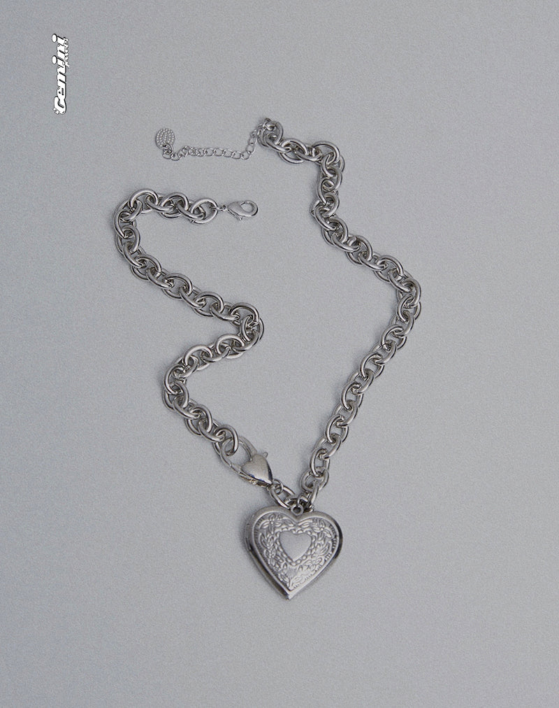 Immagine della collana Jude Chunky Heart di Gemini Jewels