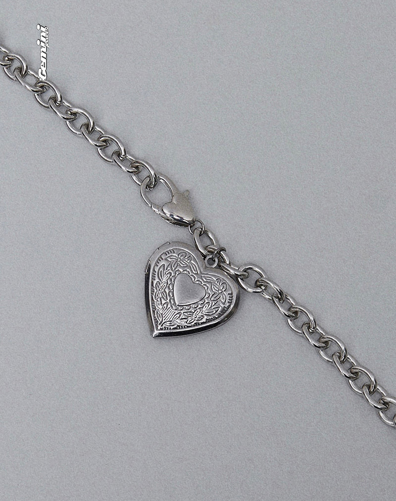 Immagine della collana Jude Chunky Heart di Gemini Jewels