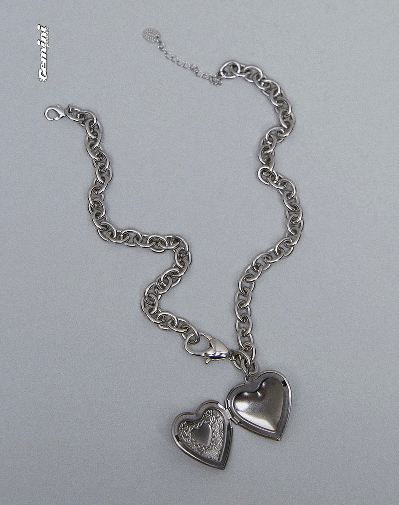 Immagine della collana Jude Chunky Heart di Gemini Jewels