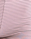 Maglia a righe rosa e grigia
