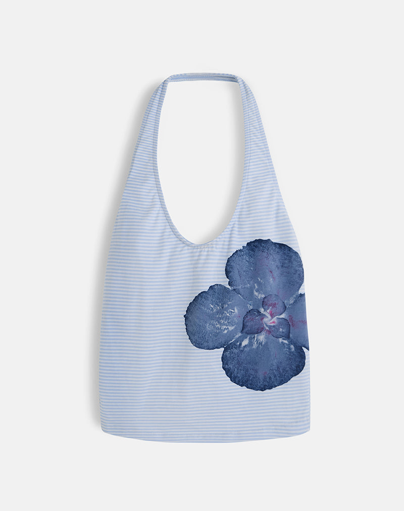 Immagine di Jules Top a righe floreali Baby Blue