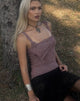 Immagine di Juliet Rosette Cami Top in maglia marrone