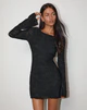 Immagine di Julita Mini Dress in Sheer Flower Nero