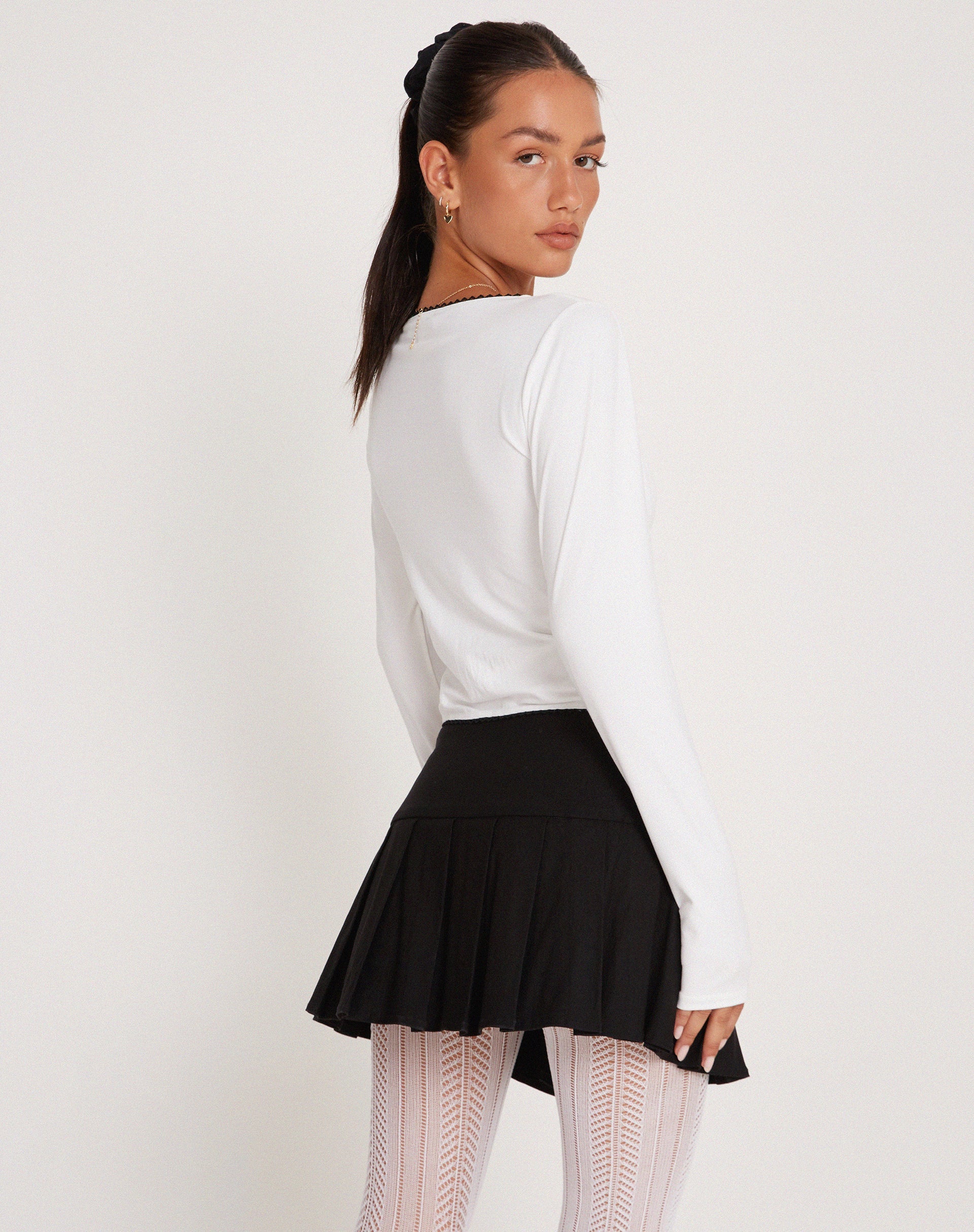 immagine di JUNIE BALLET JERSEY TOP BIANCO