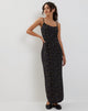 Immagine di Kafka Maxi Dress in Pretty Petal Nero