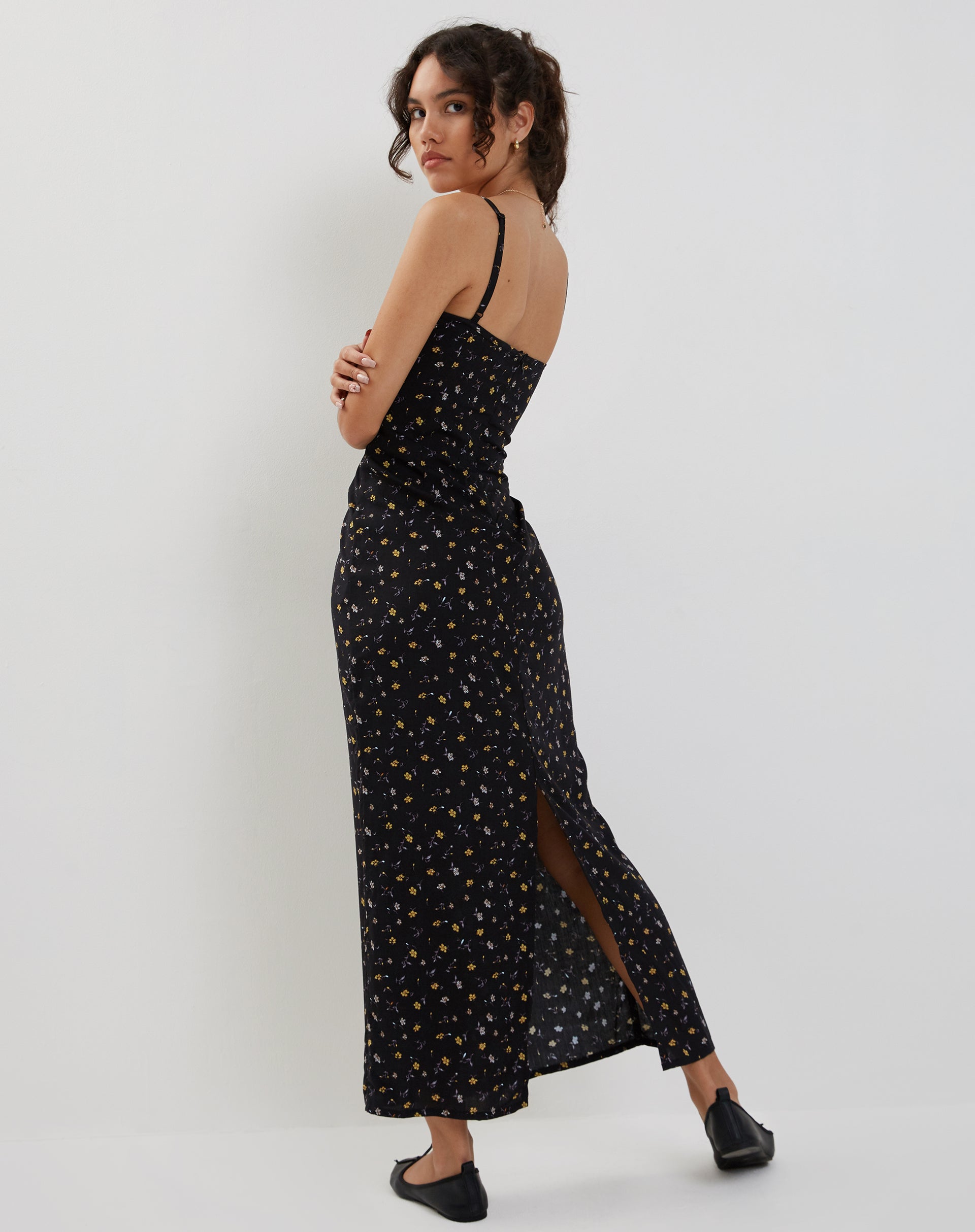 Immagine di Kafka Maxi Dress in Pretty Petal Nero