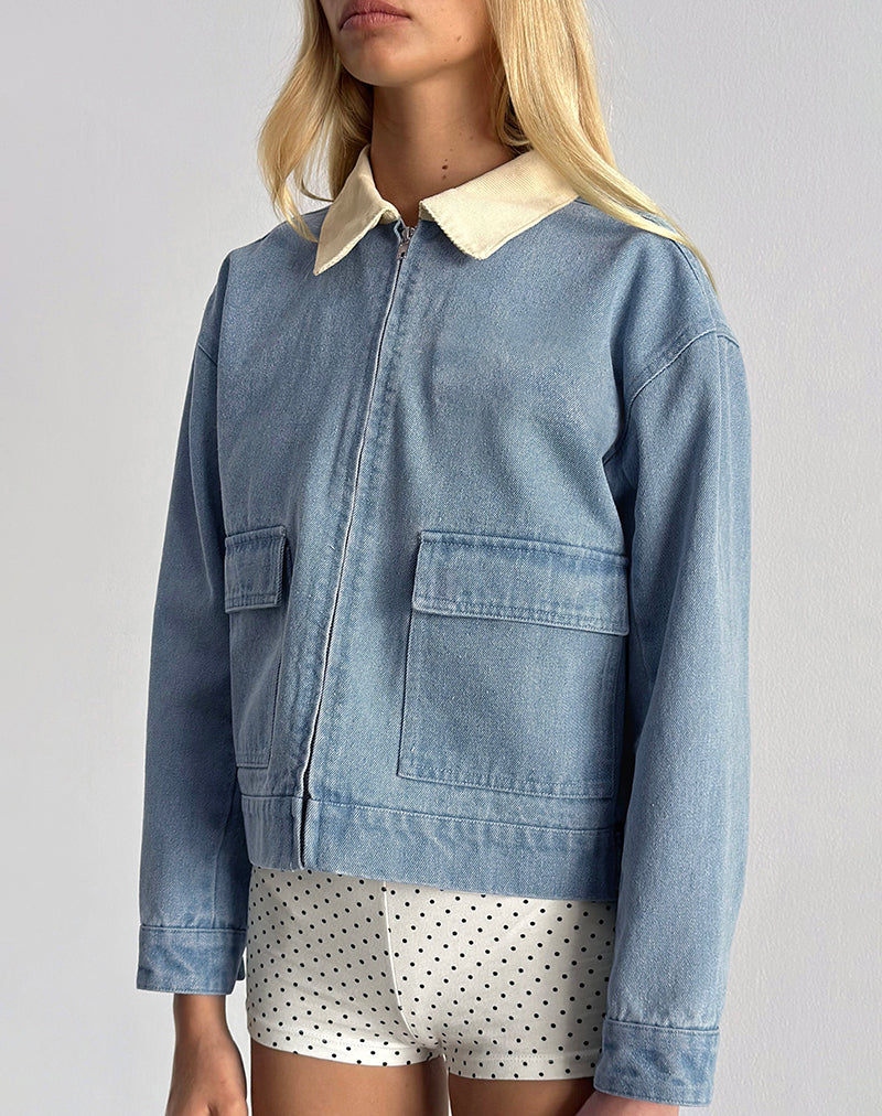 Immagine della giacca Kahyun in denim light wash