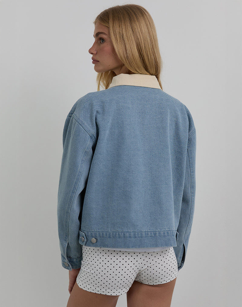 Immagine della giacca Kahyun in denim light wash