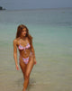 Immagine di Kaia Bikini Top in rosa pastello Tartan