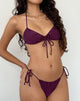 Immagine di Kaia Bikini Top in Plum Shimmer