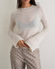 Immagine di Kaleo Roll Edge Jumper in maglia Ecru