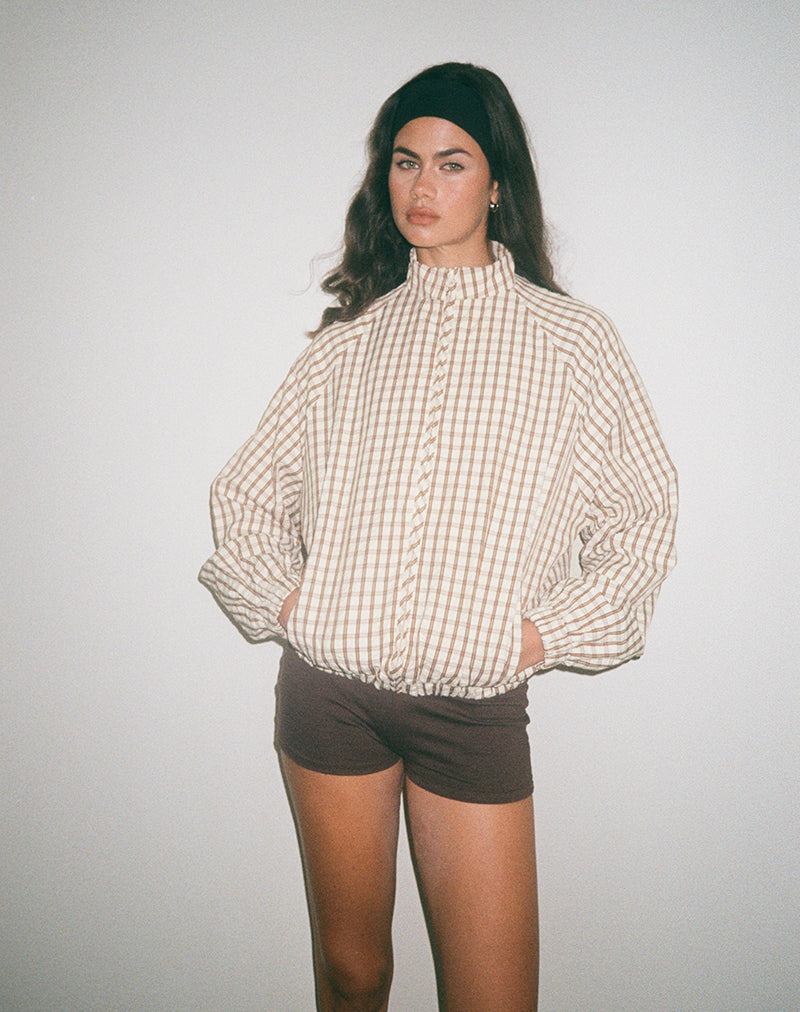 Immagine della giacca Kalle in marrone check