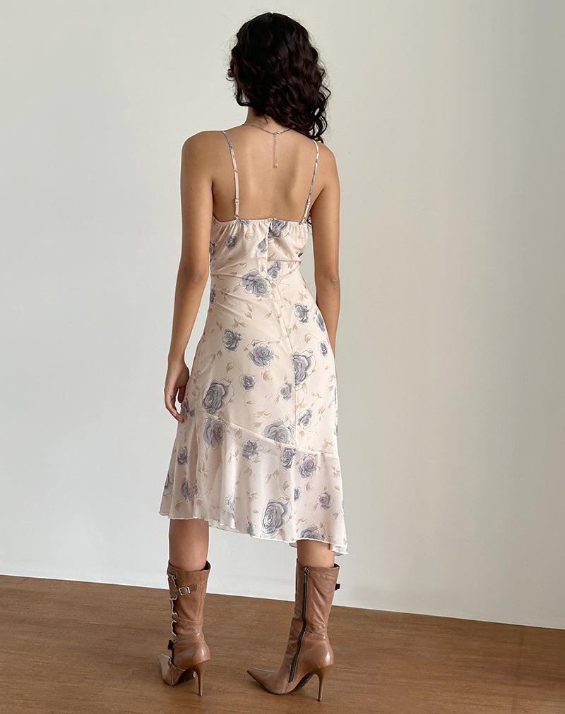Immagine di Kamala Midi Dress in Wild Rose Blue