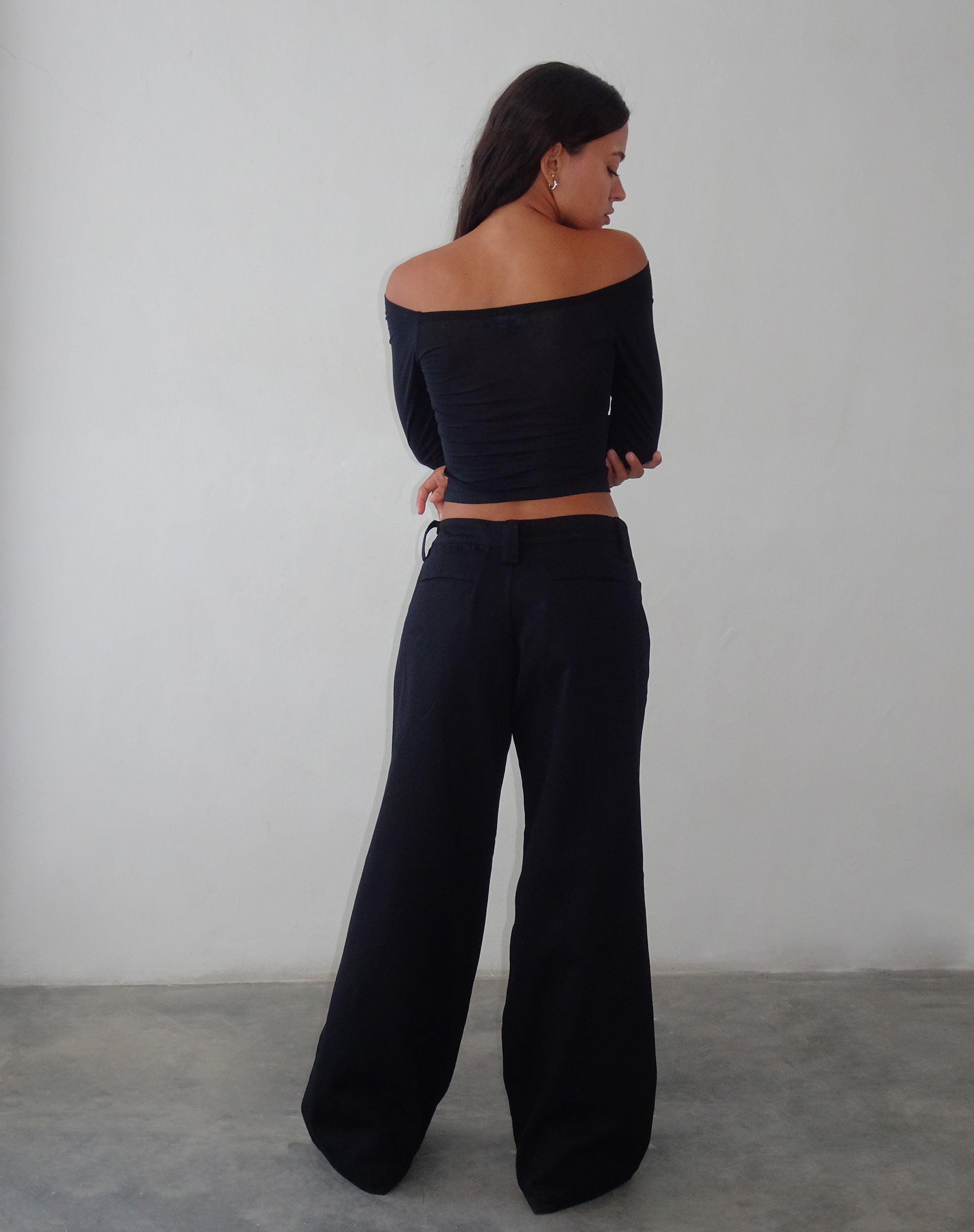 Immagine di Kaomy Pantalone a gamba larga in nero