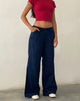 Immagine di Kaomy - Pantalone a gamba larga in blu scuro