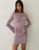 Immagine di Kari Knot Mini Dress in Slinky Mauve