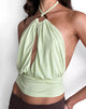 Immagine di Karise Plunge Top in verde cupro